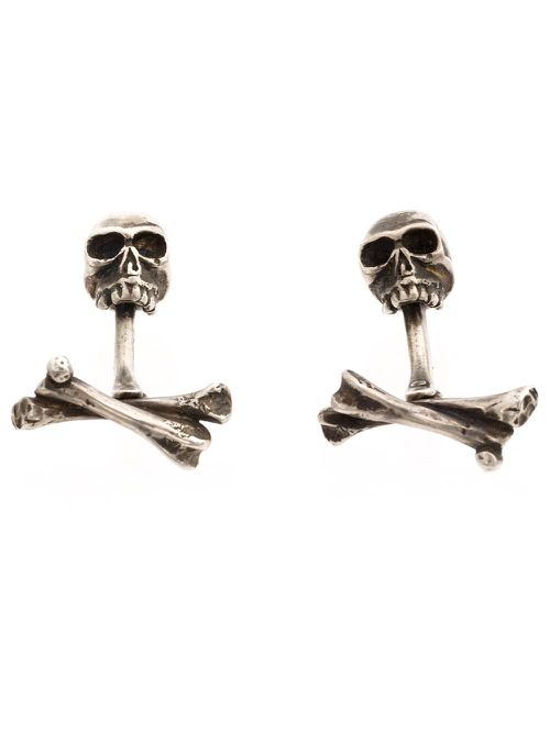 Skull sterling-silver cufflinks