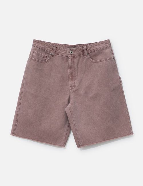 Washed Cutoff Denim Shorts