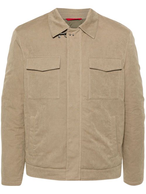 Wool shirt jacket - Brown