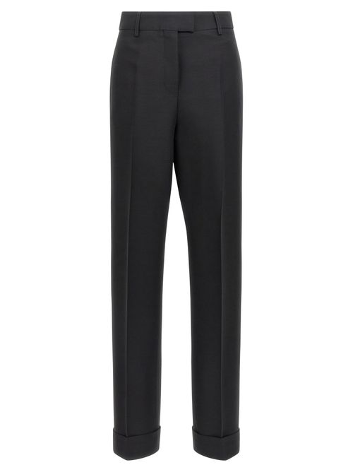 Stretched Pleated Trousers