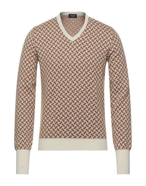 Man Sweater Beige Size 46 Cashmere