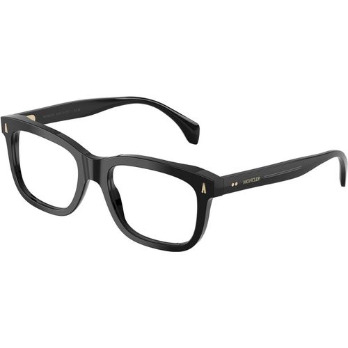 Moncler Unisex Moncler ME2019 3001 Monturas ópticas Acetato Negro Transparente Cuadrada Norma