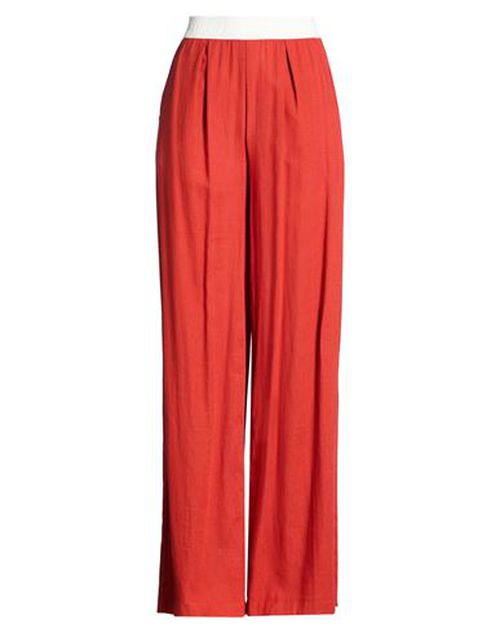 Woman Pants Brick Size XS Linen, Viscose