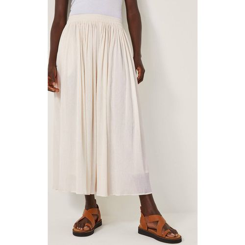 Monsoon Women's Bethany Crinkle Midi Skirt Crea