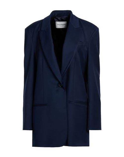 Woman Blazer Navy Size 2 Polyester, Viscose, Elastane