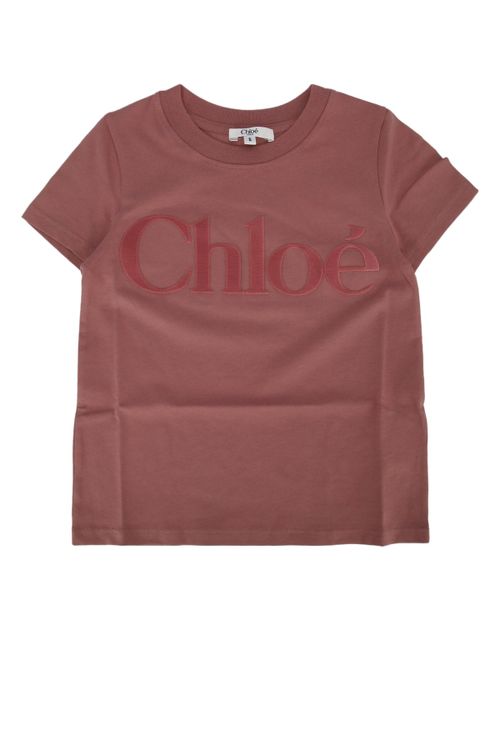 Logo-Embroidered Cotton T-Shirt — Rose gold