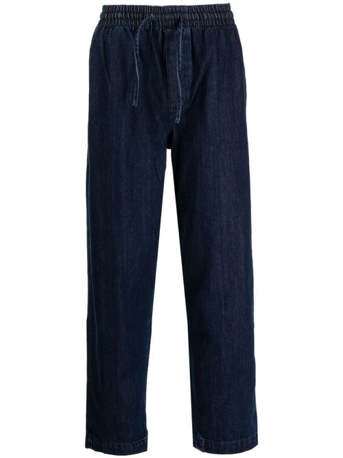 Alva drawstring denim skater trousers - Blue