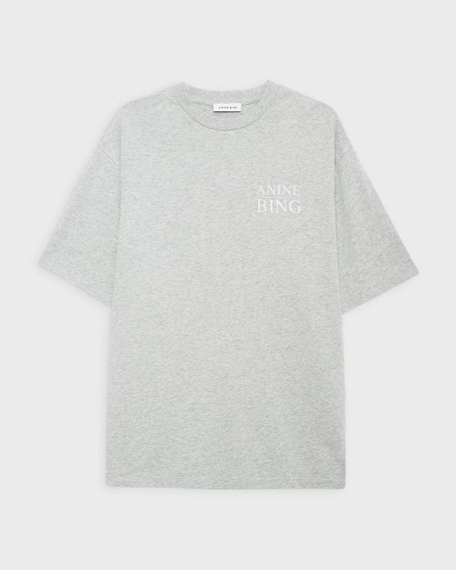 Anine Bing T-Shirt Myers Serif NY Grey melange