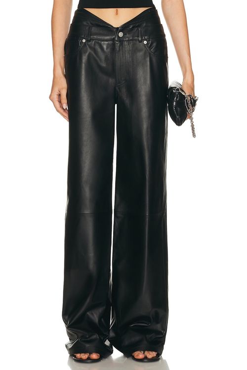EZR Baggy Pleated Extended Waistband Pant in Black - Black. 30 also