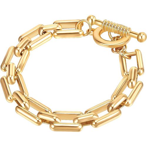 Lulu & Jane Womens Female Fashion jewelry bracelet Metal Alloy - Gold - One