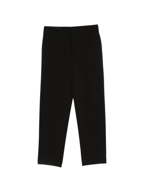 Crepe Chino Trousers — Black