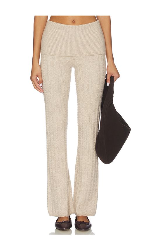 Lovers and Friends Paulina Lounge Knit Pant in Beige. L. Also in XS, XXS, S
