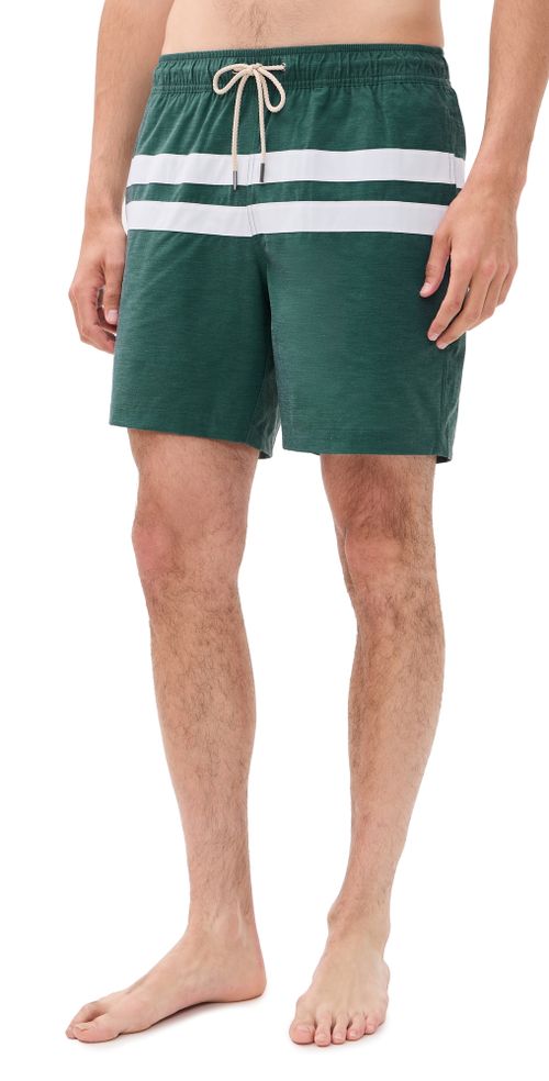 X Foot Joy Bayberry Swim Trunks 7 Fairway Green