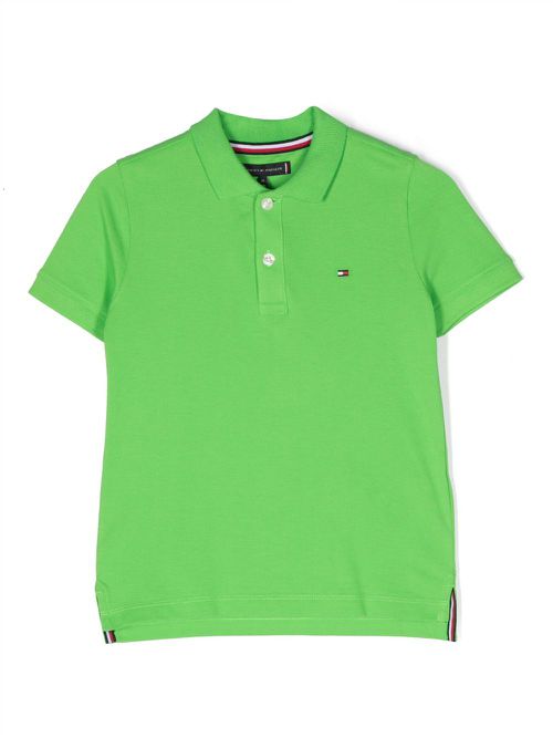 Chest embroidered-logo polo shirt - Green