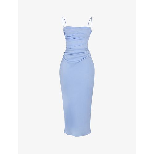 teia sky draped corset midi dress Rent Teia Sky draped corset mini - House of CB