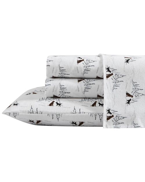 Dog Friends 100% Cotton Flannel Sheet Set