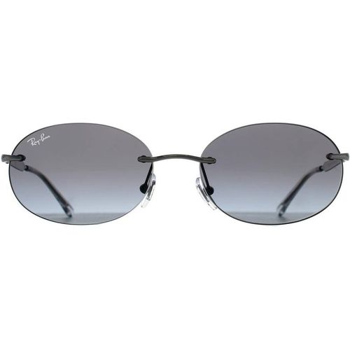 Ray-Ban Women's Oval Silver Grey Gradient RB