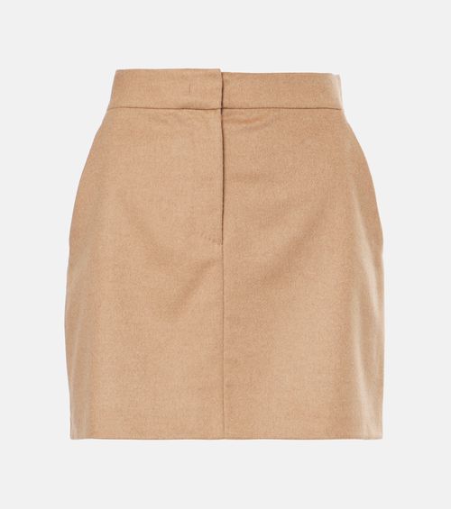 Ancella camel hair miniskirt