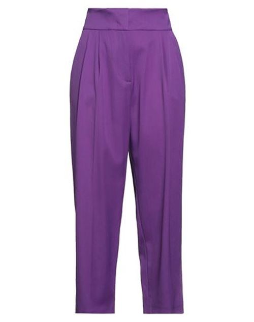 Woman Pants Purple Size 2 Virgin Wool