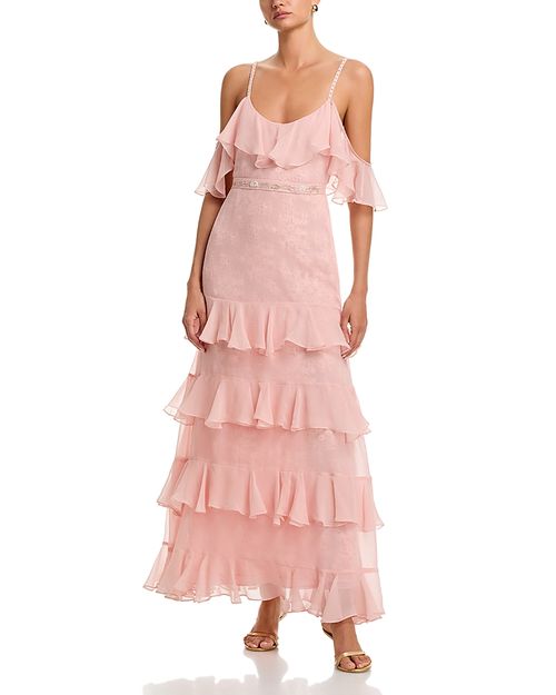 Laelia Silk Ruffled Dress