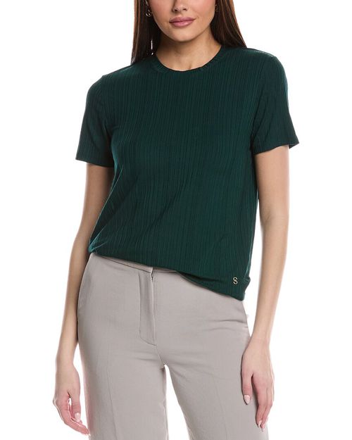 Sleek Rib Jersey Knit Top