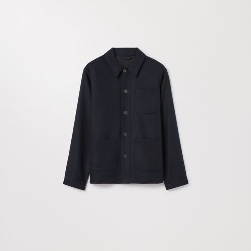 The Wool Overshirt Dark Navy