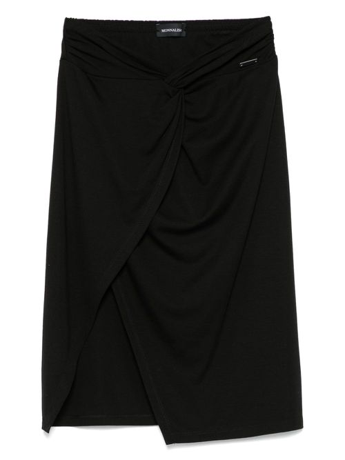 Twist-detail skirt - Black