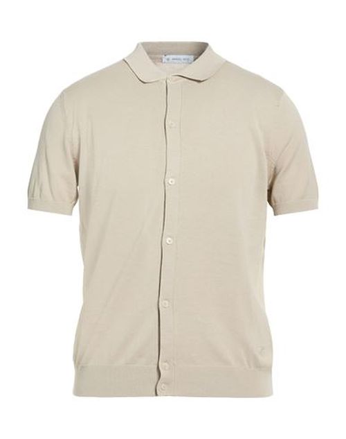 Man Shirt Beige Size L Cotton