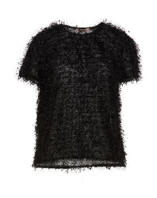 Woman Top Black Size 8 Polyester