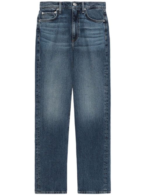 Harlow mid-rise straight-leg jeans - Blue