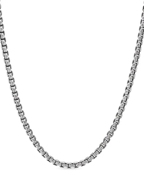 3.6mm box chain necklace - Silver