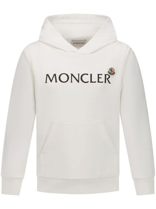 Boy White Logo Hoodie