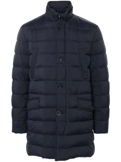 Goose Down Padded Down Coat — Navy