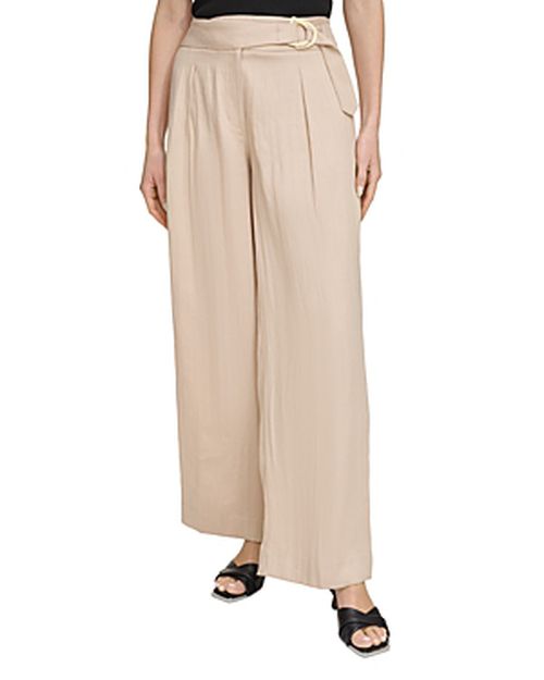 DKNY 여성 Drapey Organza Belted Pants P4BKTW66