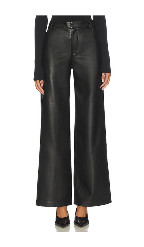 Joe's Jeans The Mia Vegan Leather Trouser in Black in Black. - 25 also , 26, 27, 28, 30, 31, 32
