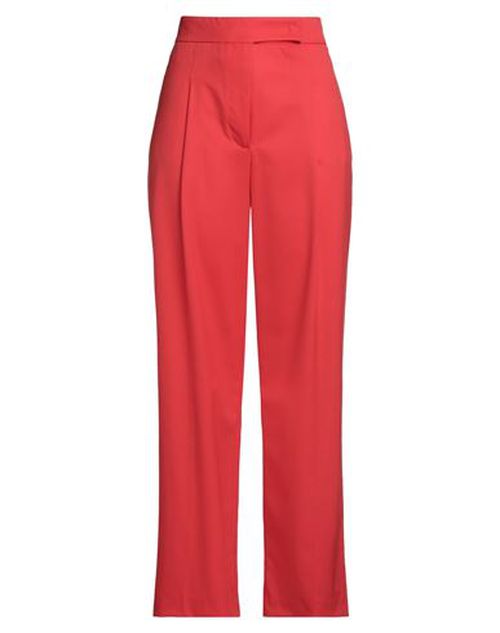 Woman Pants Coral Size 6 Polyester, Wool, Elastane