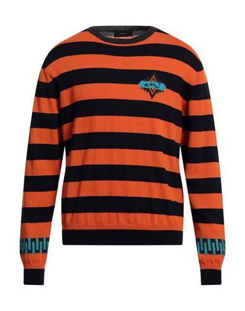 Man Sweater Orange Size L Virgin Wool