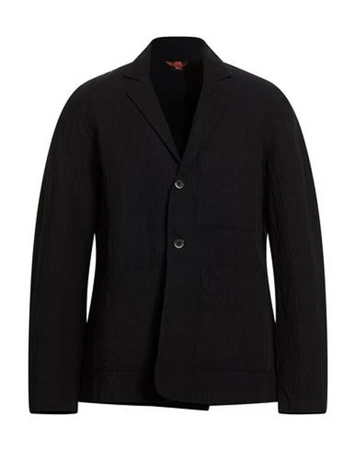 Man Blazer Midnight blue Size 40 Cotton, Linen, Elastane