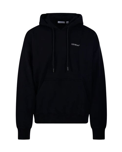 Half Arrows Logo Hoodie — Black