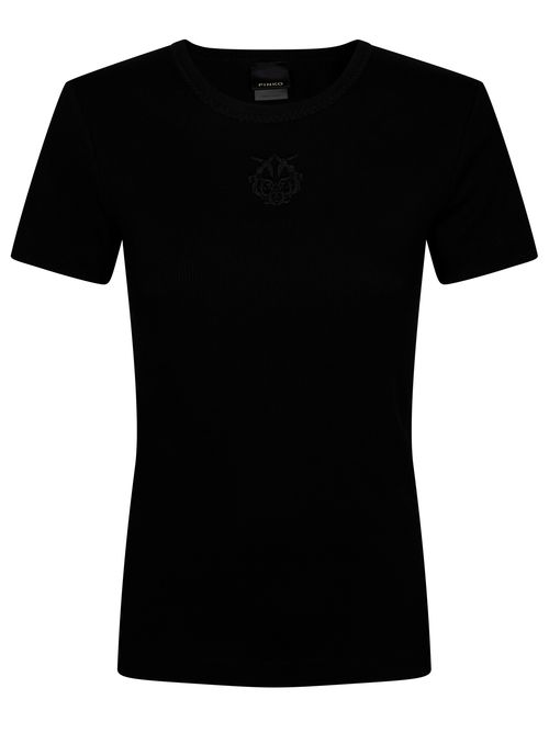 Brugherio T-shirt With Embroidered Love Birds Logo