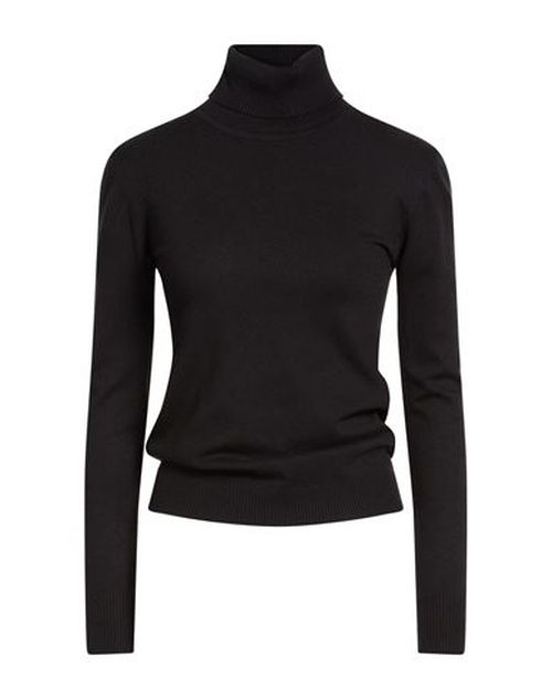 Woman Turtleneck Black Size S/M Viscose, Polyamide, Polyester