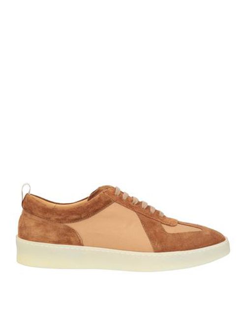 Aurélien Man Sneakers Light brown Size 10 Leather, Textile fibers