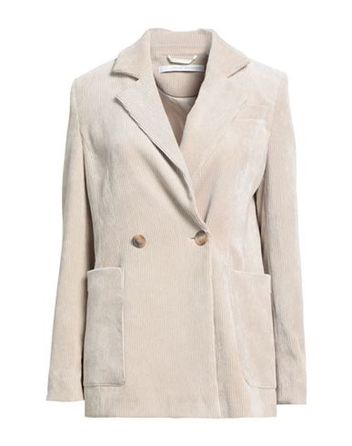 Woman Blazer Beige Size 10 Polyester, Polyamide, Elastane