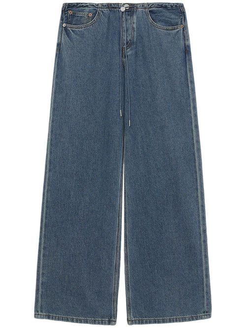 High-rise wide-leg jeans - Blue