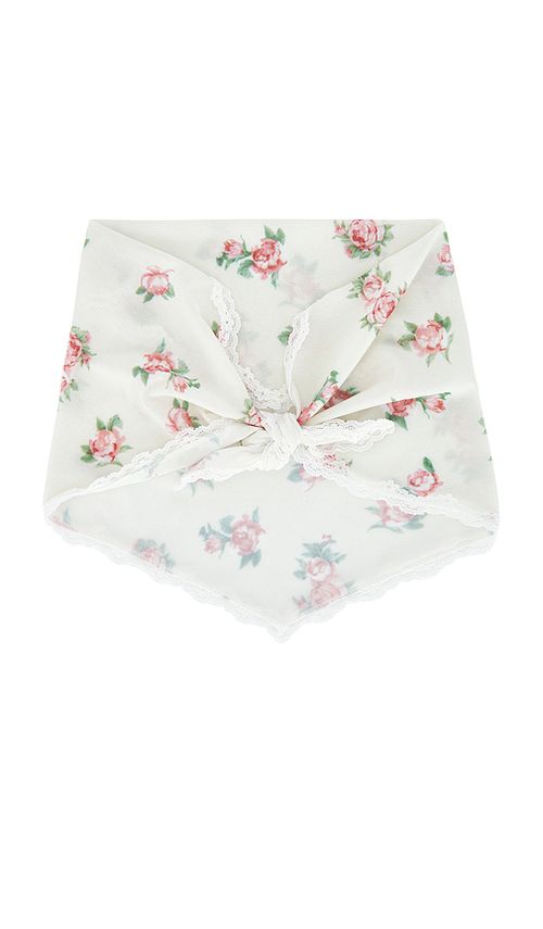 Yuhan Wang Rose Print Scarf in Yellow