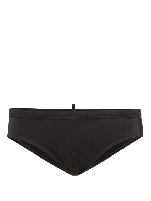 Icon-print swim trunks - Black