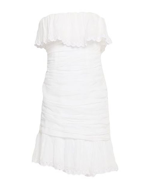 Woman Mini dress White Size 2 Cotton