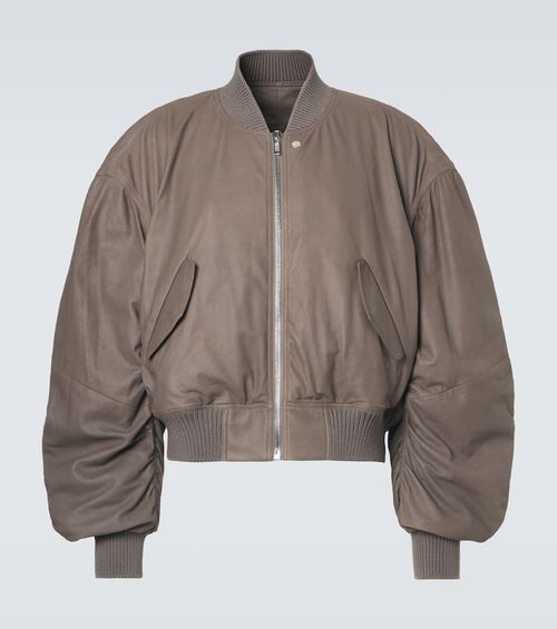 Secchia Flight leather bomber jacket