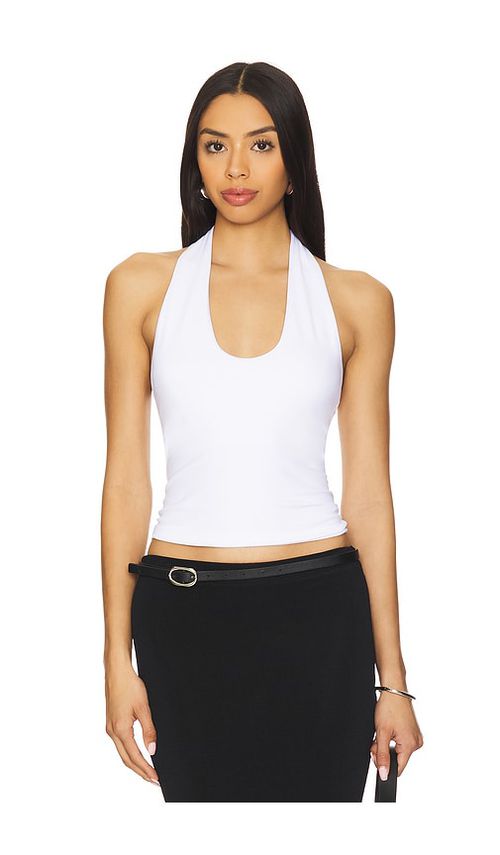 Susana Monaco Urban Halter Top in White.  XL. Also in L, M