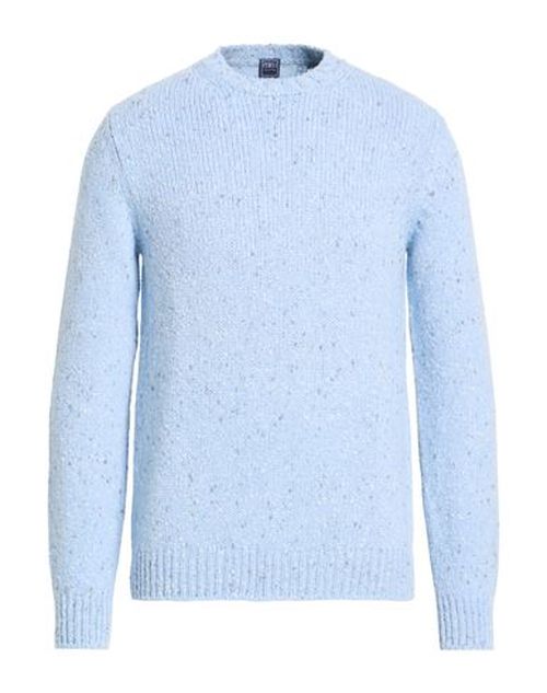Man Sweater Sky blue Size 40 Cashmere